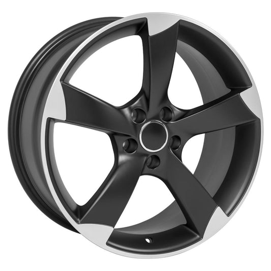 OE WHEELS AU29 19x8.5 5X112 35 SATIN BLACK MACHINED