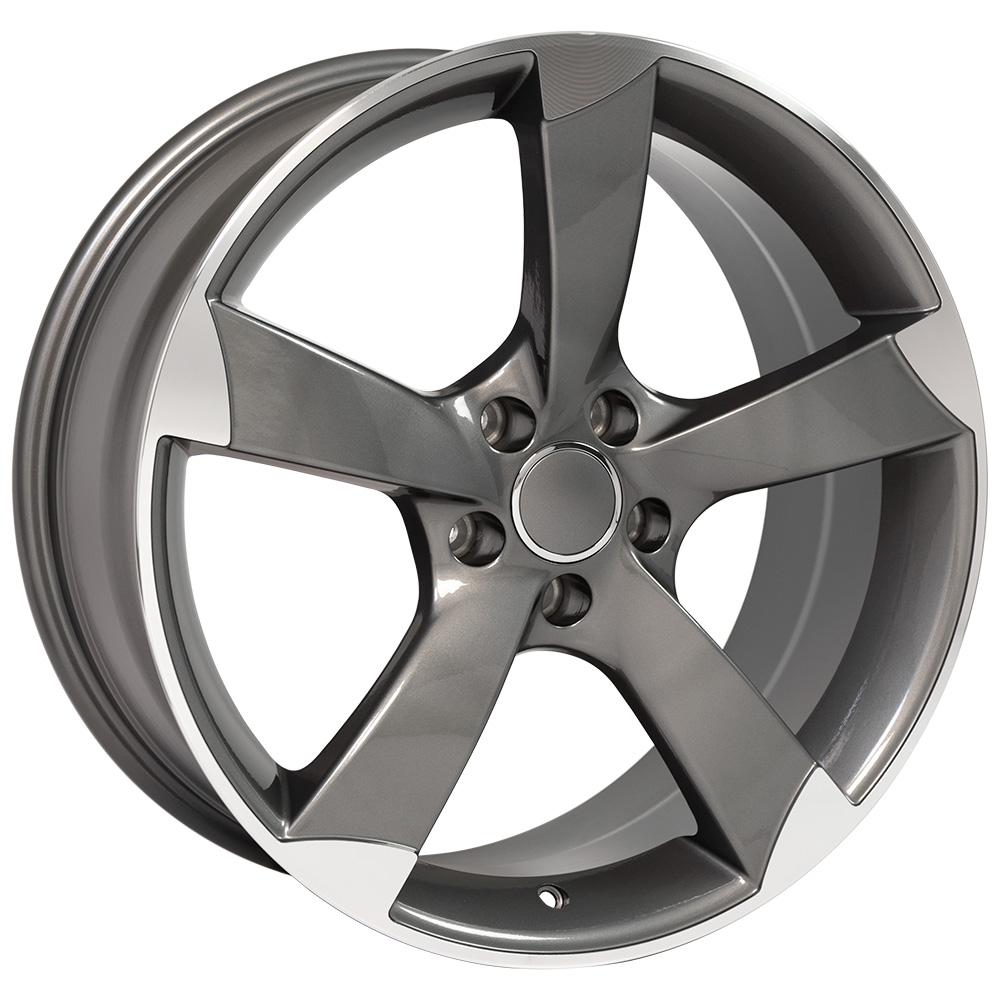 OE WHEELS AU29 19x8.5 5X112 35 GUNMETAL MACHINED