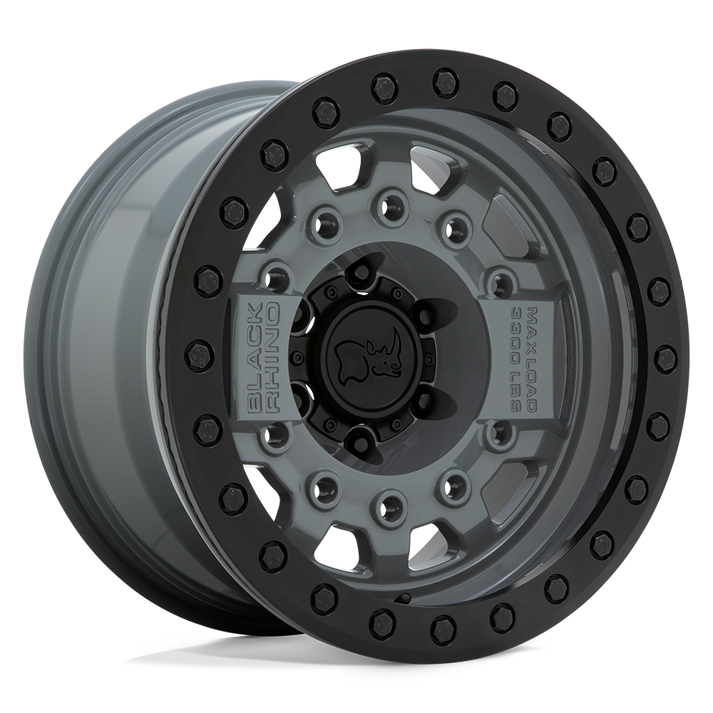 Black Rhino Hard Alloys AVENGER BEADLOCK BATTLESHIP GRAY W/ BLACK HARDWARE