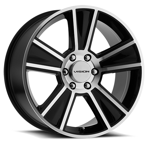 VISION STUNNER CUSTOM WHEEL Gloss Black Machined Face