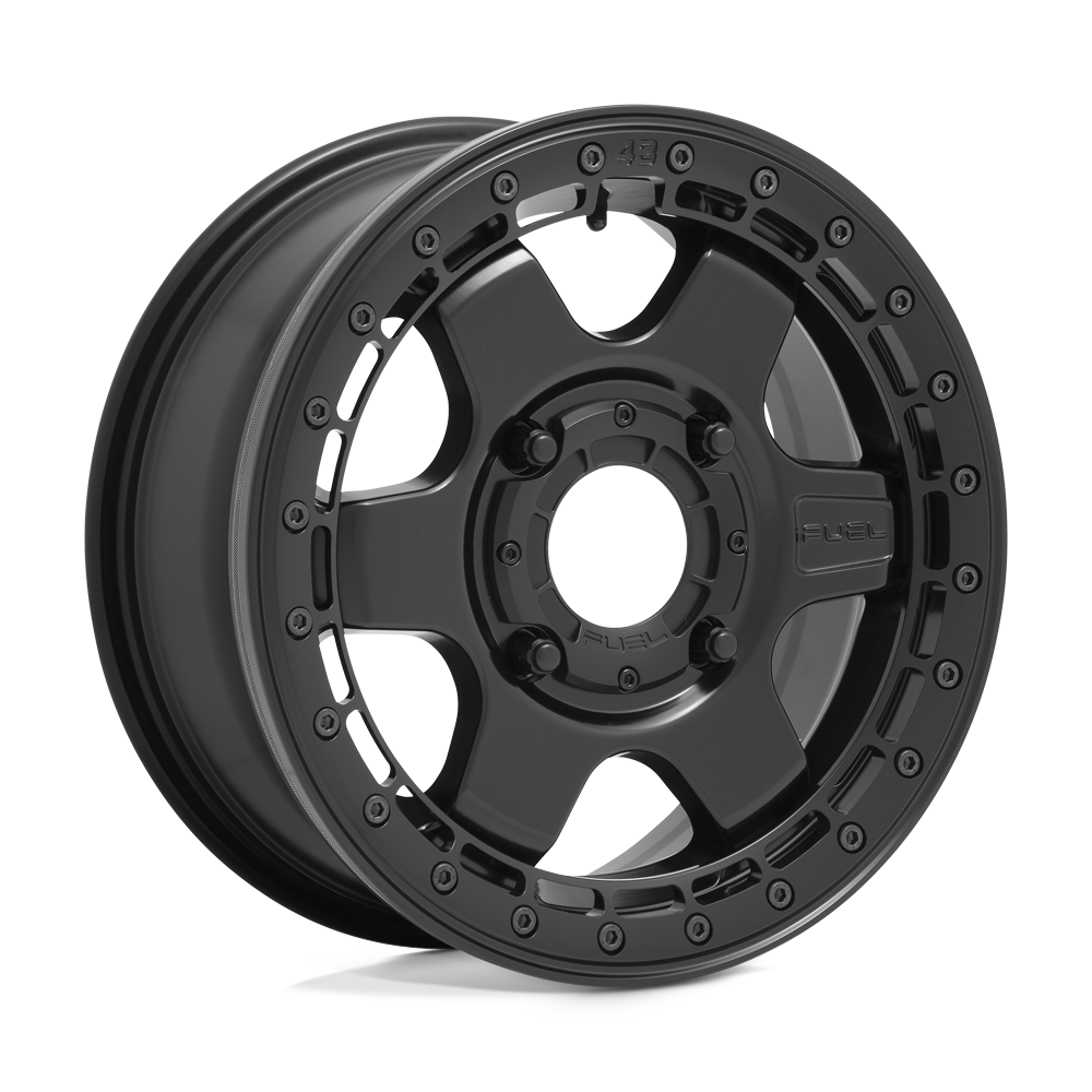 Fuel UTV D922 BLOCK BEADLOCK MATTE BLACK WITH BLACK RING