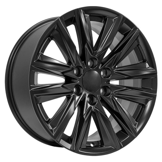 OE WHEELS CA91 20x9 6X139.7 28 SATIN BLACK