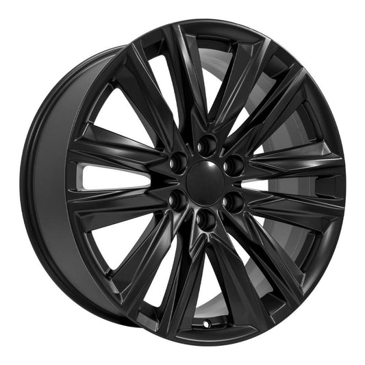 OE WHEELS CA91 22x9 6X139.7 28 SATIN BLACK
