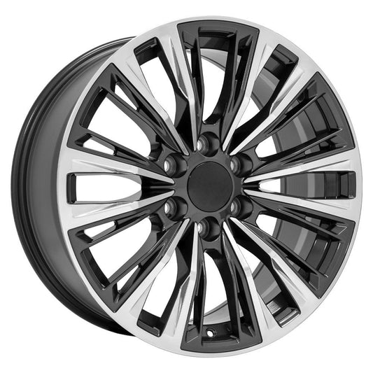 OE WHEELS CA93 20x9 6X139.7 28 GUNMETAL WITH POLISHED FACE