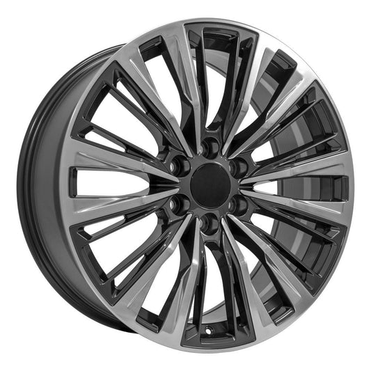 OE WHEELS CA93 22x9 6X139.7 28 GUNMETAL WITH POLISHED FACE