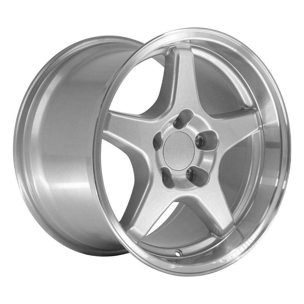 OE WHEELS CV01 17x11 5X120.65 50 SILVER WITH MACHINED LIP