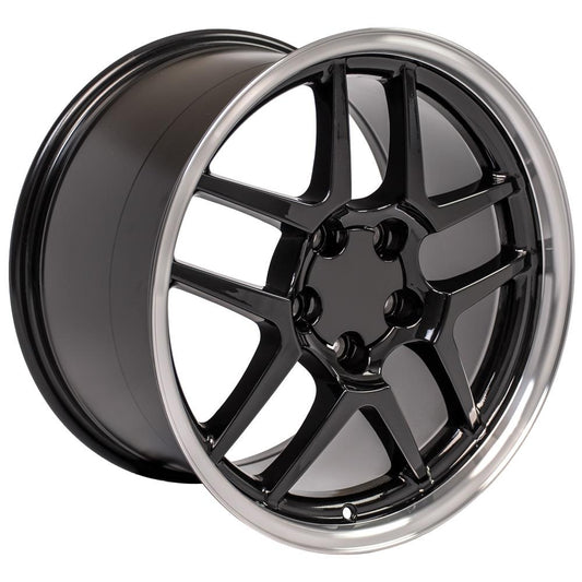 OE WHEELS CV04 18x10.5 5X120.65 56 BLACK WITH MACHINED LIP
