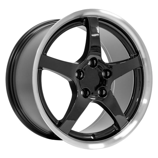 OE WHEELS CV05 18x9.5 5X120.65 54 BLACK WITH MACHINED LIP