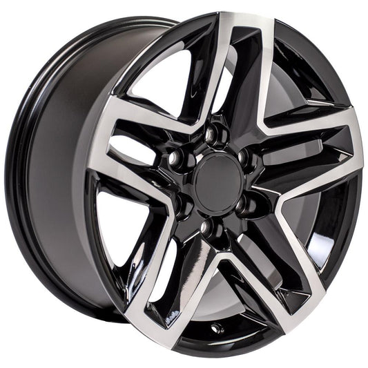 OE WHEELS CV34 18x8.5 6X139.7 26 BLACK MACHINED