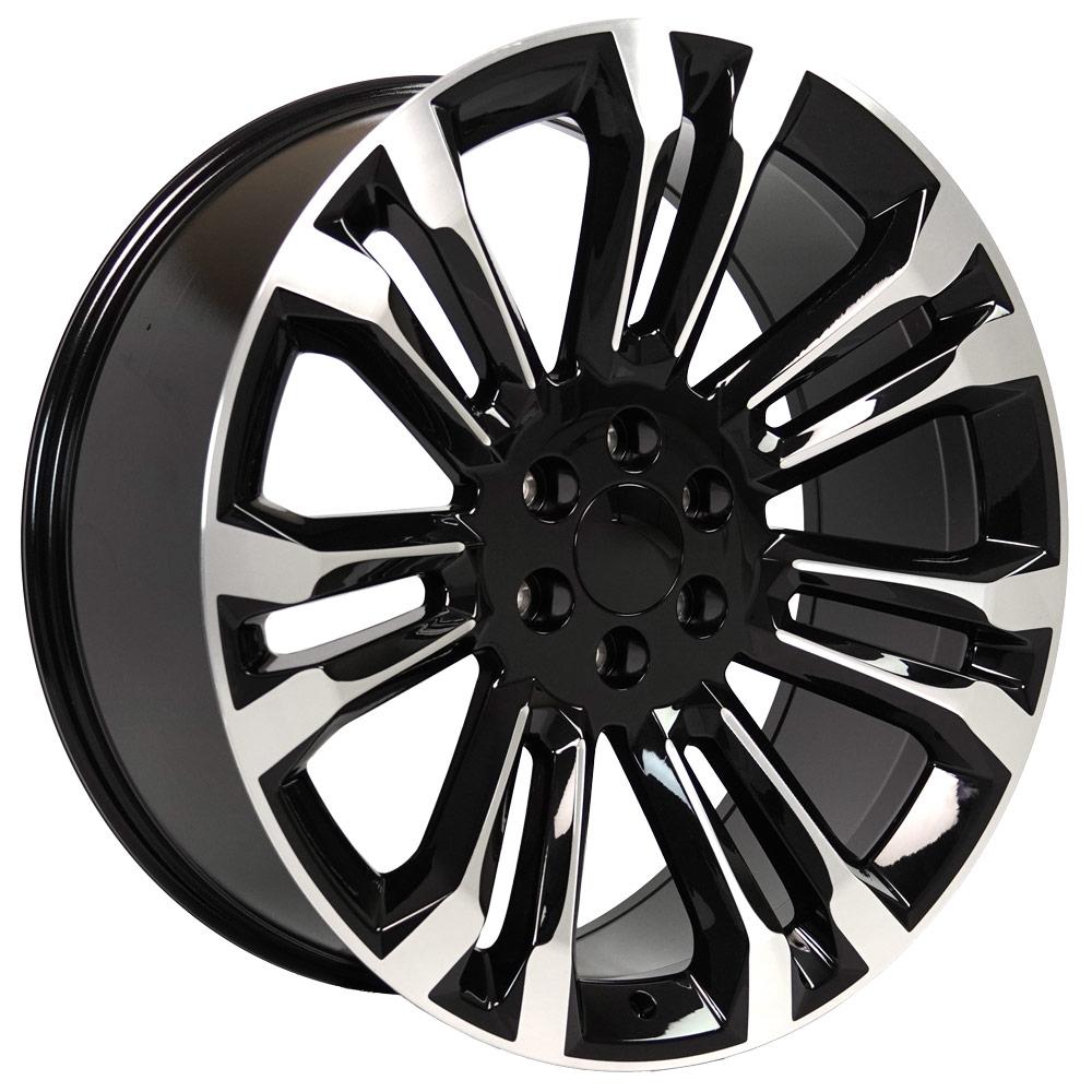 OE WHEELS CV43 24x10 6X139.7 24 BLACK MACHINED