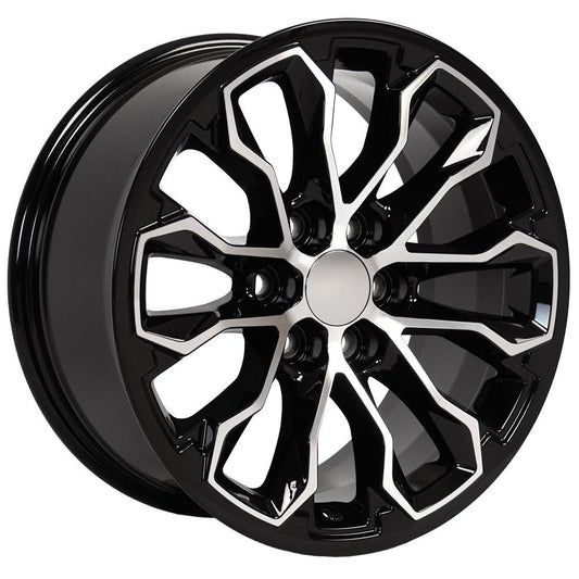 OE WHEELS CV54 17x8 6X120 33 BLACK MACHINED