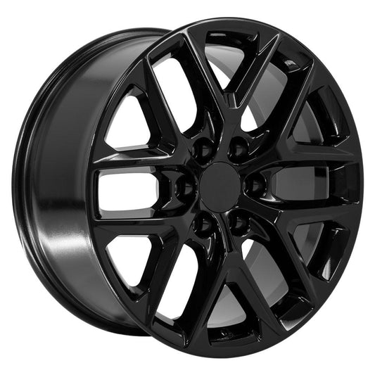 OE WHEELS CV62 20x9 6X139.7 28 GLOSS BLACK