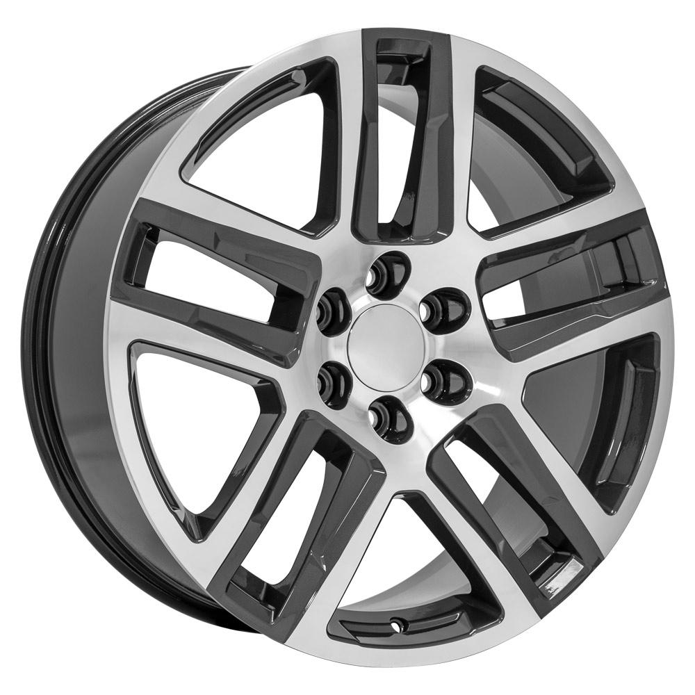 OE WHEELS CV63 22x9 6X139.7 28 GUNMETAL MACHINED