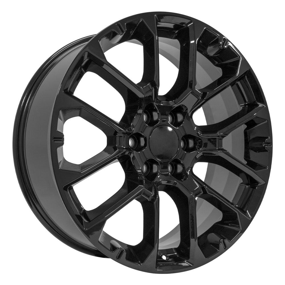 OE WHEELS CV67 22x9 6X139.7 28 GLOSS BLACK