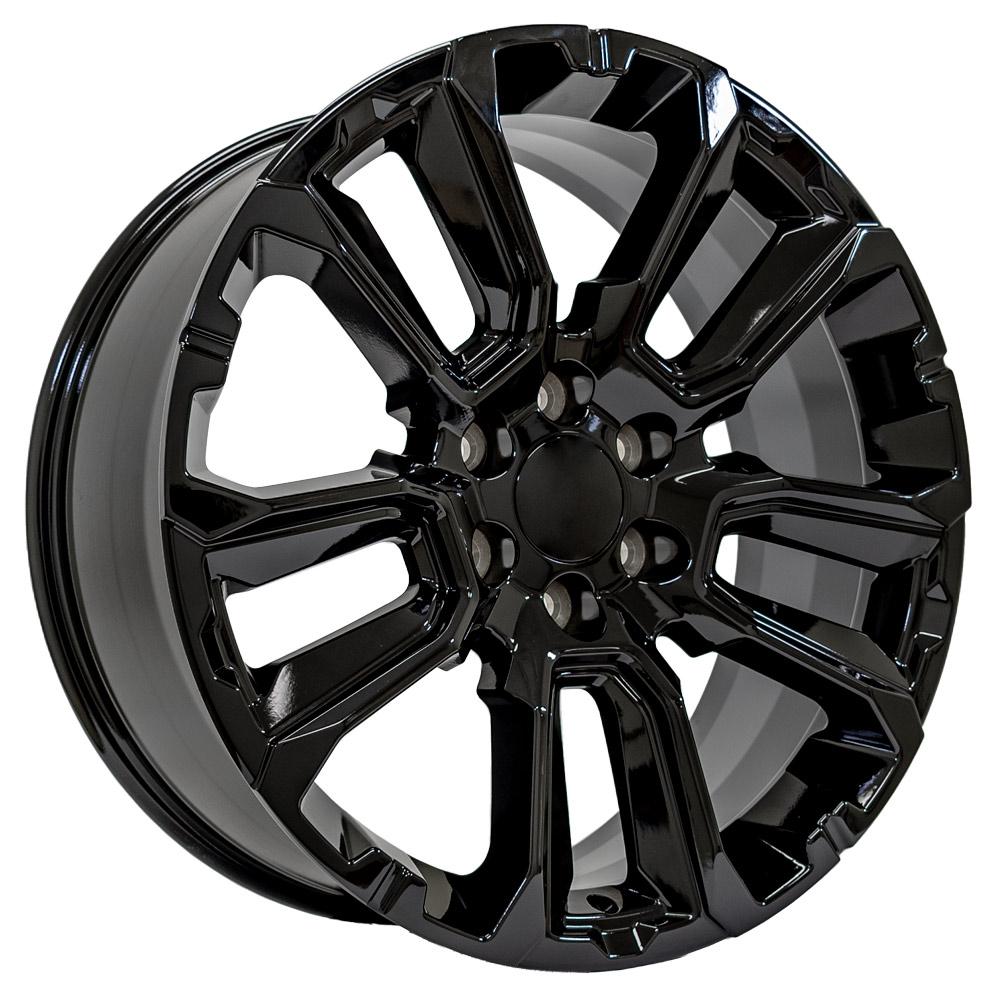 OE WHEELS CV68 22x9 6X139.7 28 GLOSS BLACK