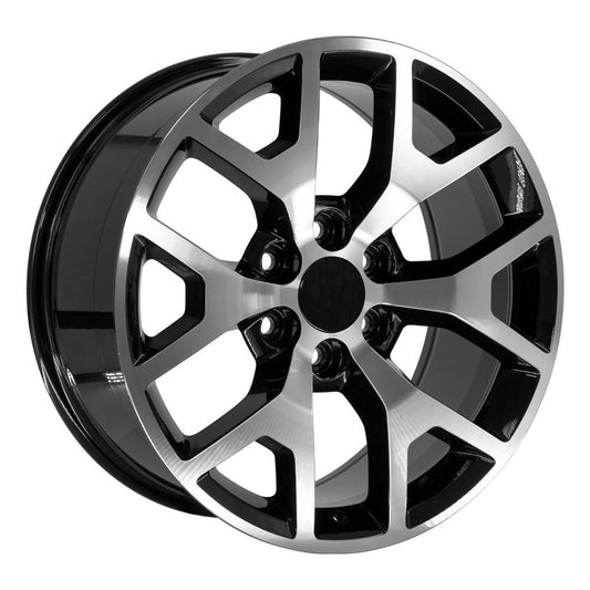 OE WHEELS CV92 20x9 6X139.7 27 BLACK MACHINED