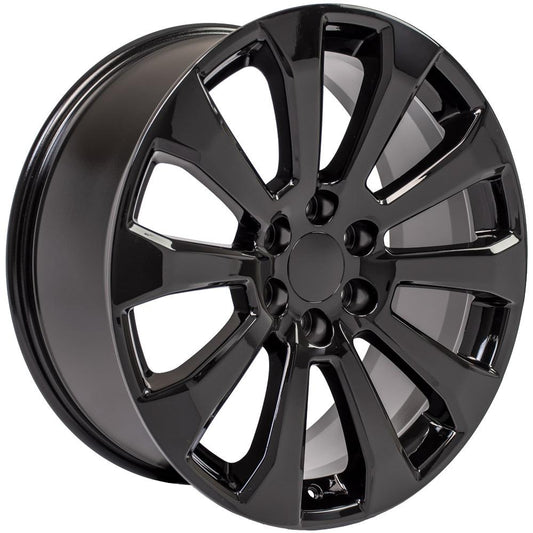 OE WHEELS CV95 22x9 6X139.7 28 GLOSS BLACK