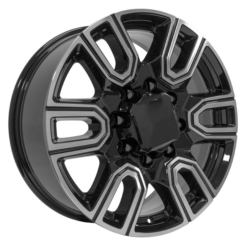 OE WHEELS CV96 20x8.5 8X165.1 12 BLACK MACHINED