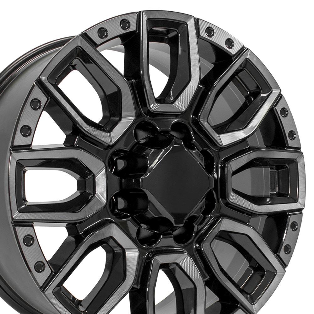 OE Wheels CV97 Black Milled Edge with Tinted Clear