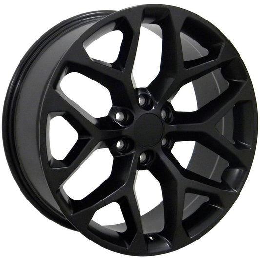 OE WHEELS CV98 22x9 6X139.7 24 SATIN BLACK