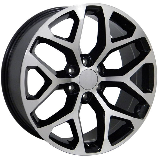 OE WHEELS CV98 20x9 6X139.7 27 BLACK MACHINED
