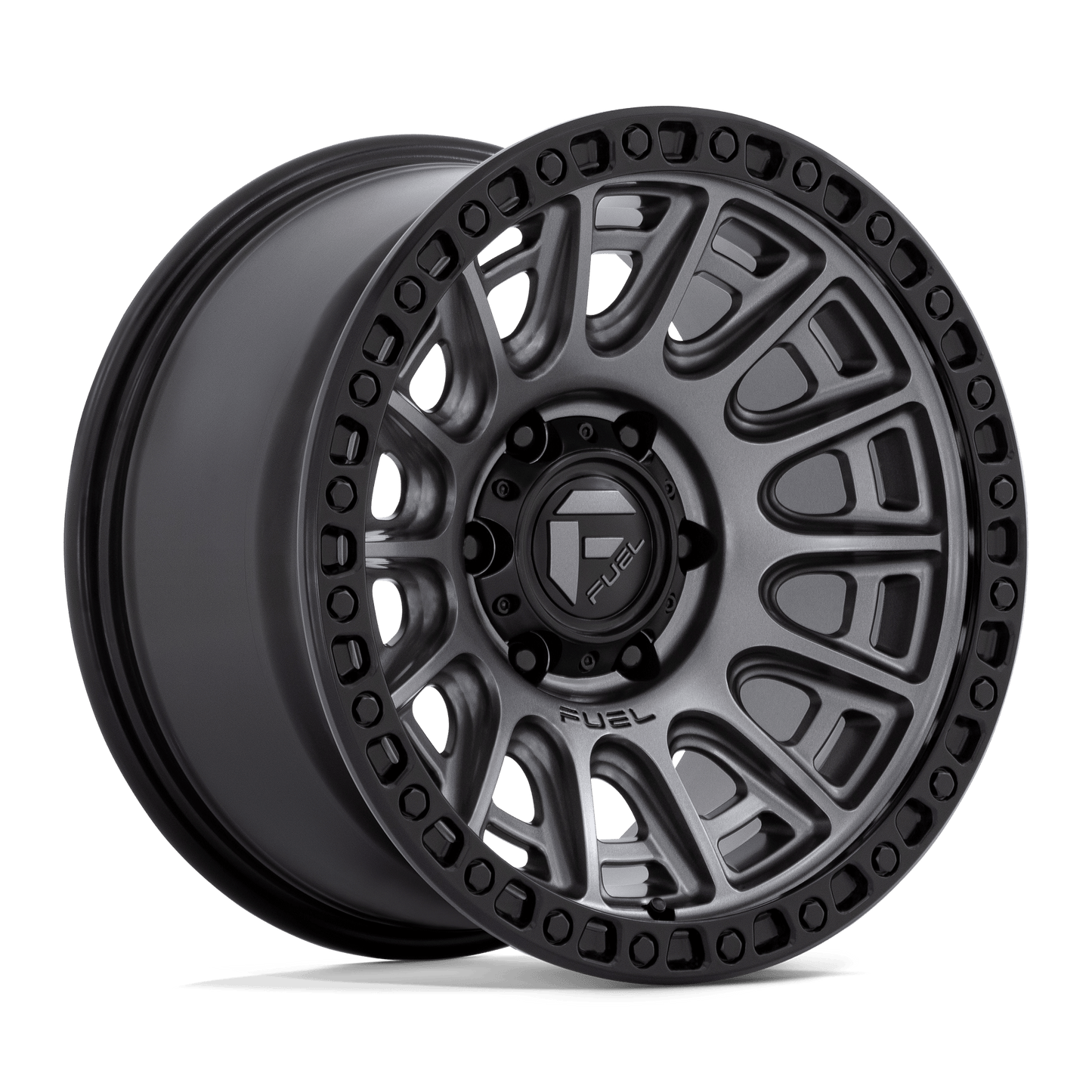 Fuel D835 CYCLE MATTE GUNMETAL WITH BLACK RING