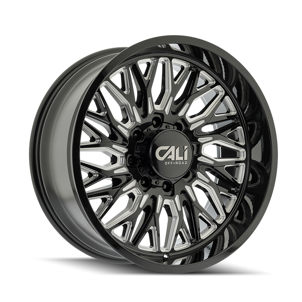 Cali Off-Road Crusher 9118 Custom Wheel Gloss Black Milled Spokes