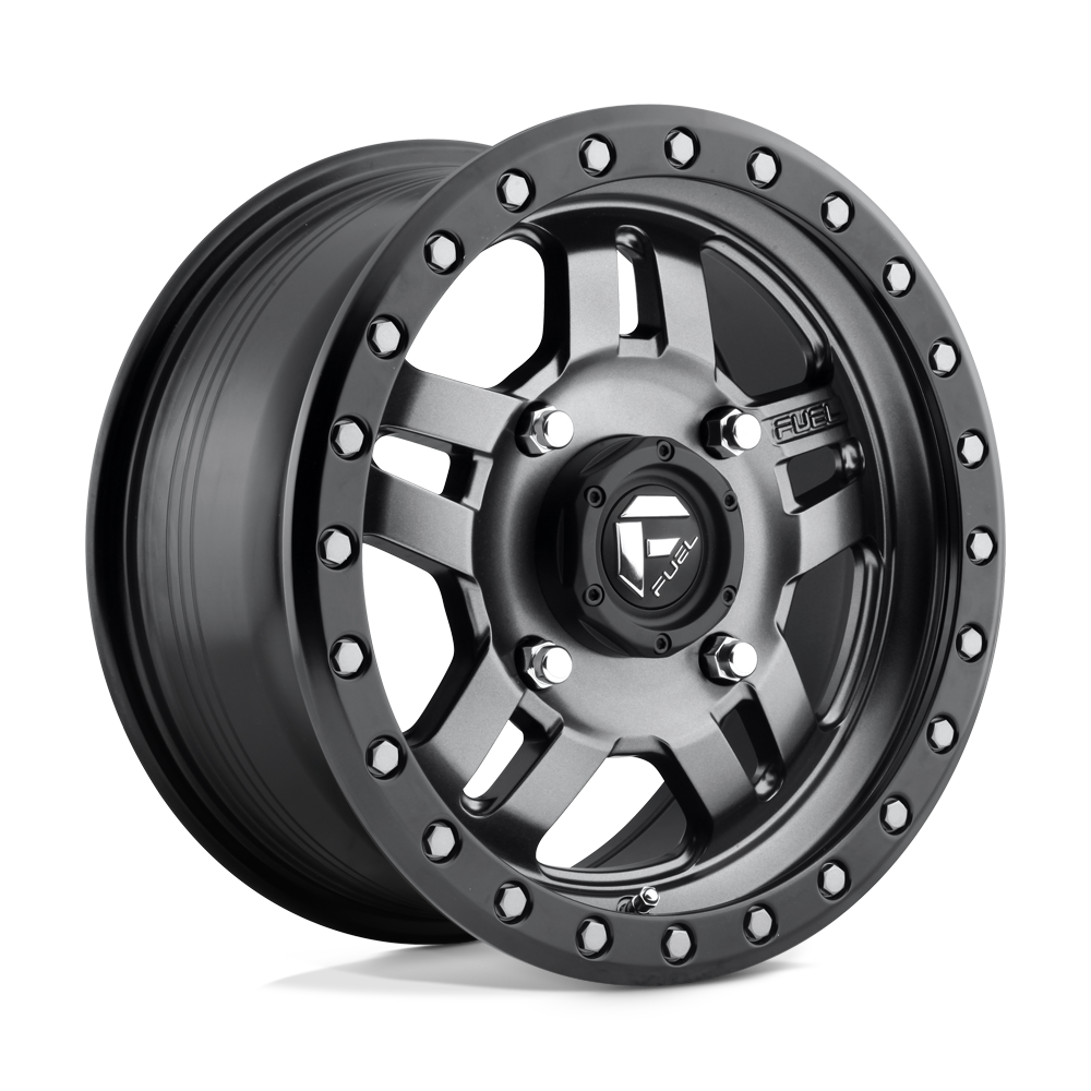 Fuel UTV D558 ANZA MATTE GUN METAL BLACK BEAD RING