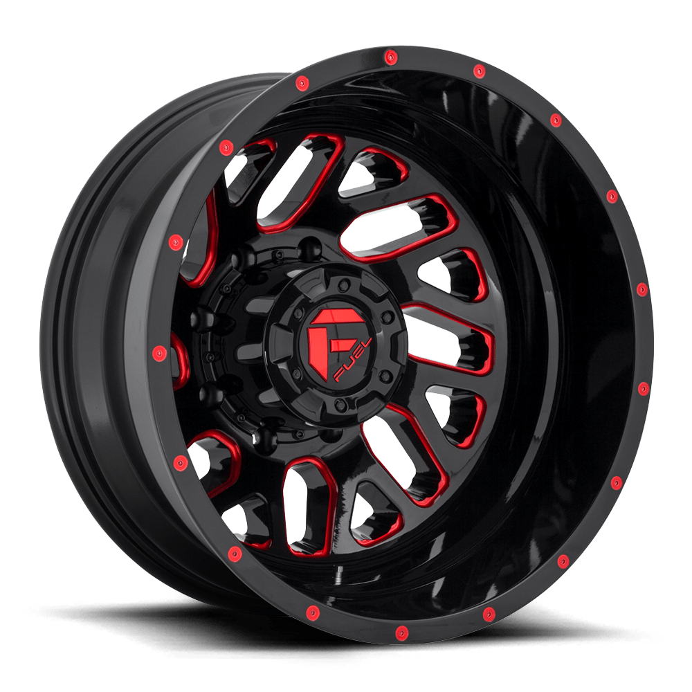 Fuel D656 TRITON GLOSS BLACK RED TINTED CLEAR