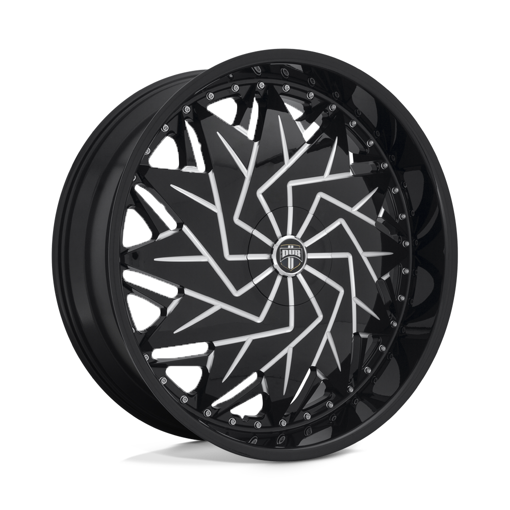 DUB 1PC S231 DAZR GLOSS BLACK MILLED
