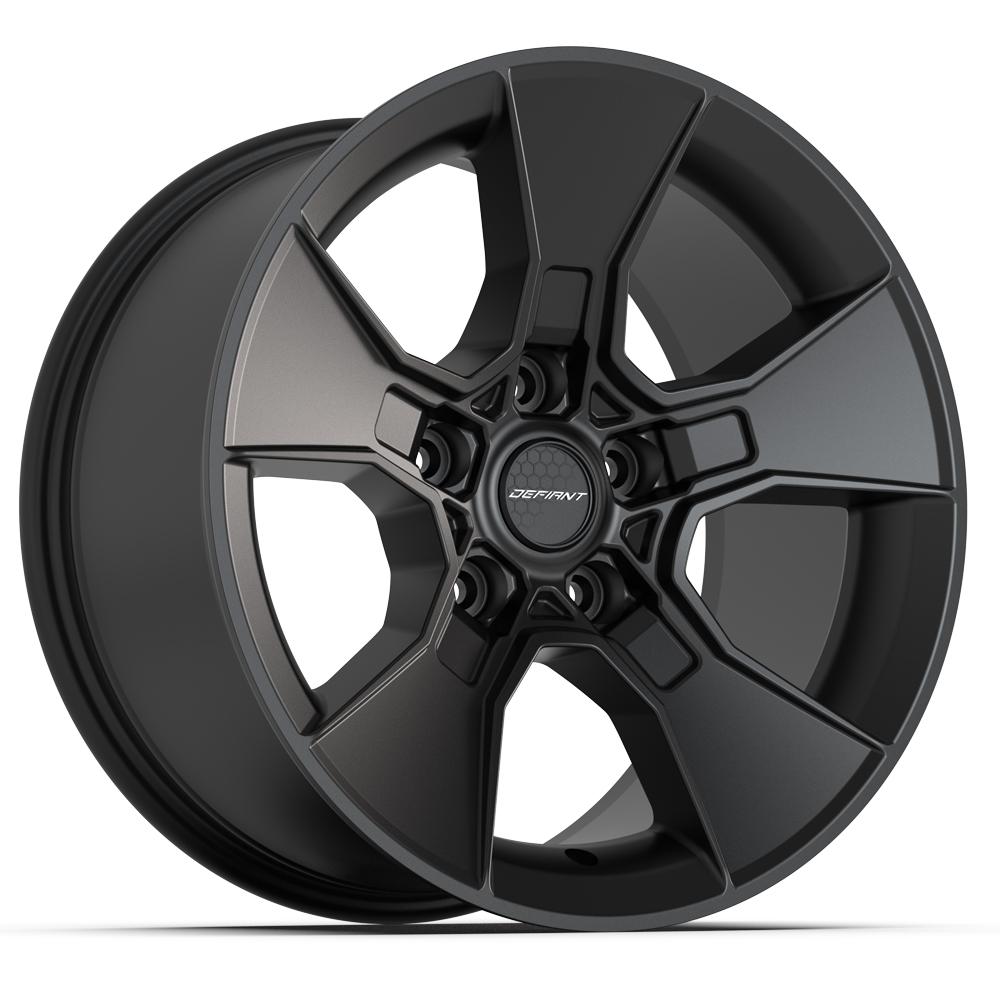 DEFIANT DF02 17x8.5 5X127 12 SATIN BLACK