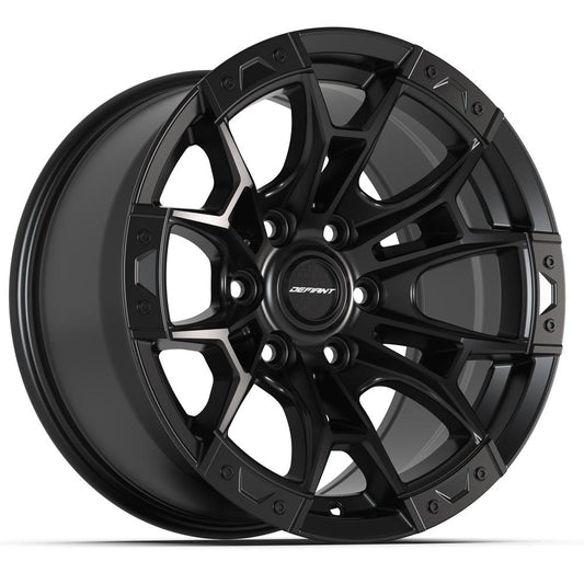 DEFIANT DF04 17x9 6X135 12 SATIN BLACK