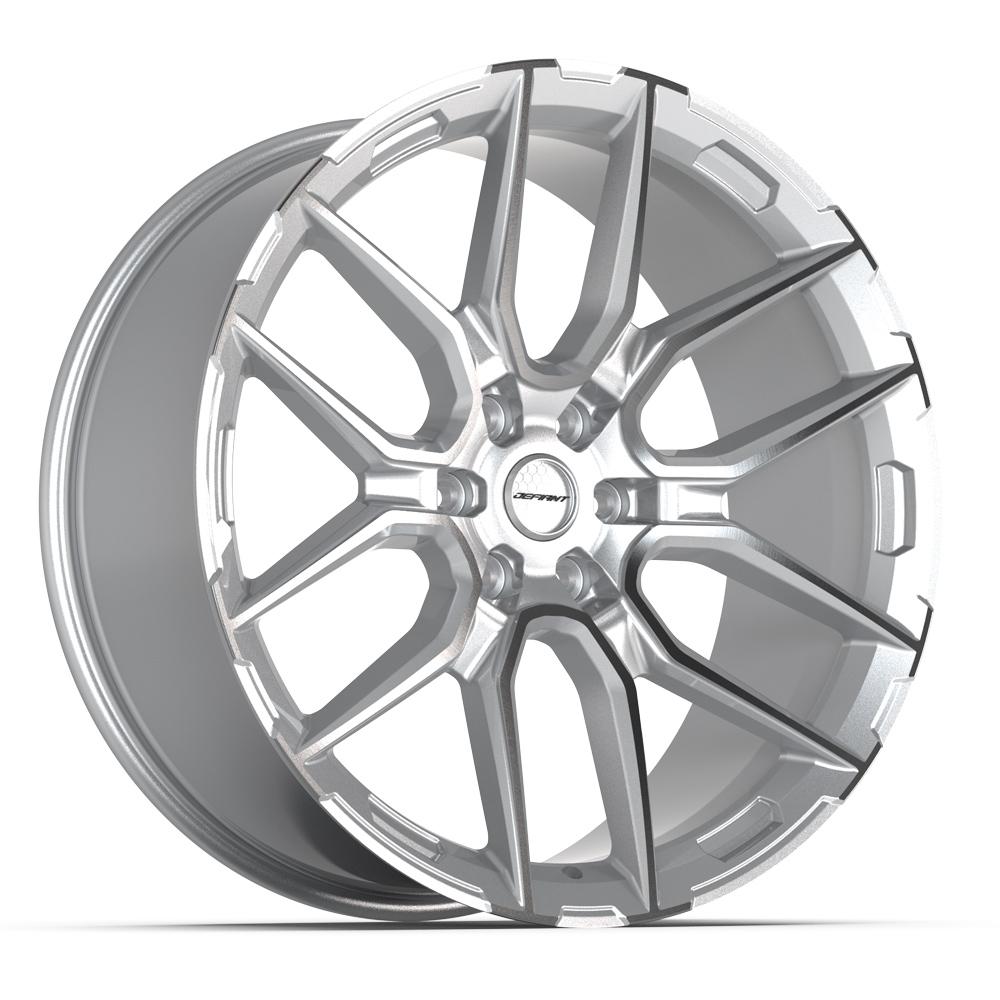DEFIANT DF18A Wheel Gloss Silver Machined
