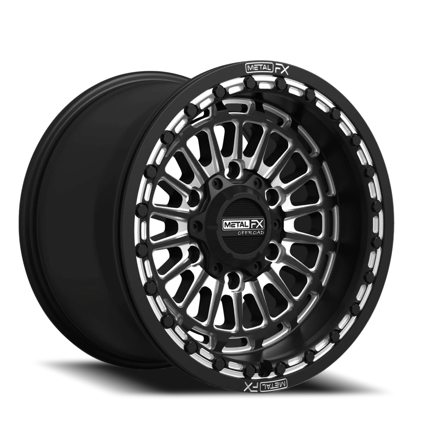 Metal-FX Delta 6R Beadlock Wheel Black