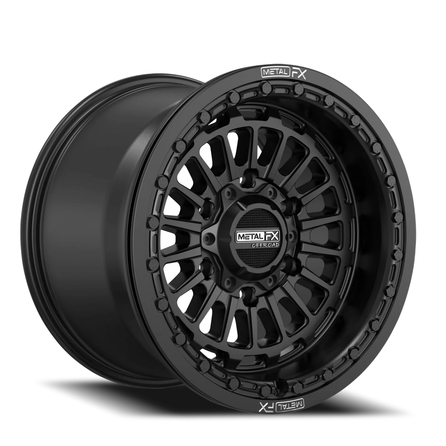 Metal-FX Delta 6R Beadlock Wheel Black