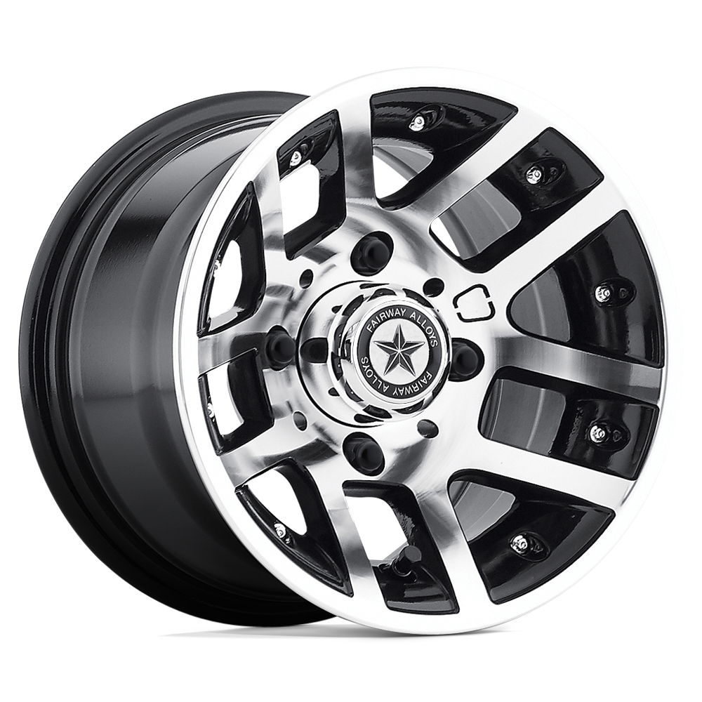 Fairway Alloys FA121 ILLUSION MACHINED GLOSS BLACK