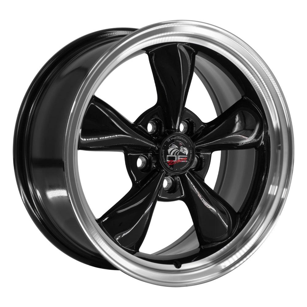 OE WHEELS FR01 17x8 5X114.3 29.5 BLACK WITH MACHINED LIP
