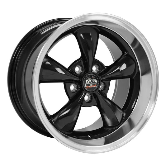 OE WHEELS FR01 17x10.5 5X114.3 27 BLACK WITH MACHINED LIP
