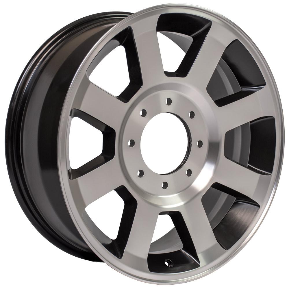OE WHEELS FR78 20x8 8X170 40 SATIN BLACK MACHINED