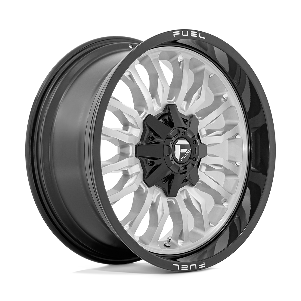 Fuel D798 ARC SILVER BRUSHED FACE WITH MILLED BLACK LIP