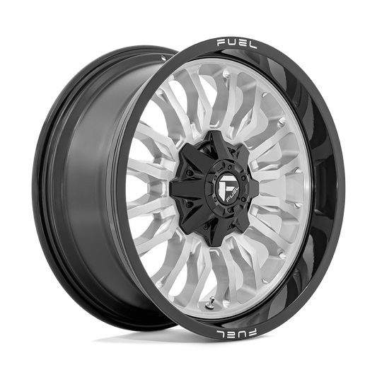 Fuel D798 ARC SILVER BRUSHED FACE WITH MILLED BLACK LIP