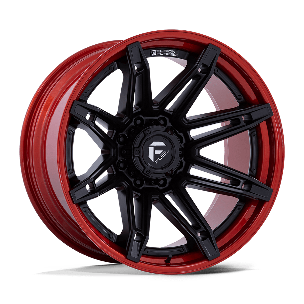 Fuel FC401 BRAWL MATTE BLACK WITH CANDY RED LIP