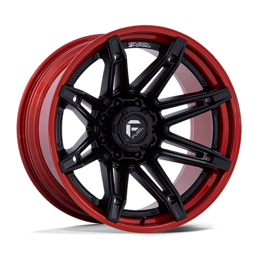 Fuel FC401 BRAWL MATTE BLACK WITH CANDY RED LIP