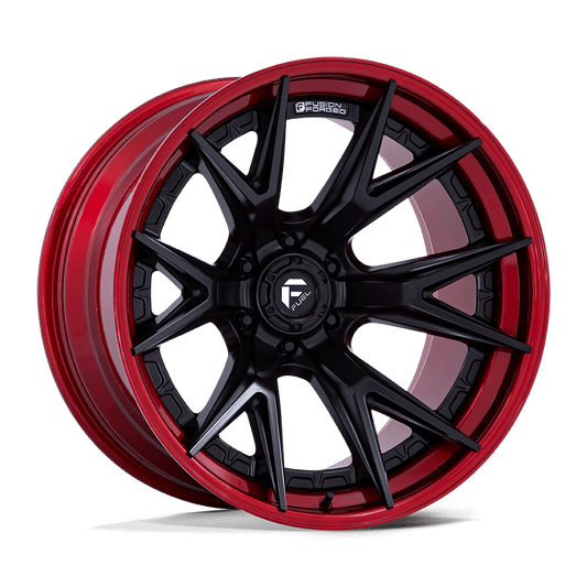 Fuel FC402 CATALYST MATTE BLACK WITH CANDY RED LIP