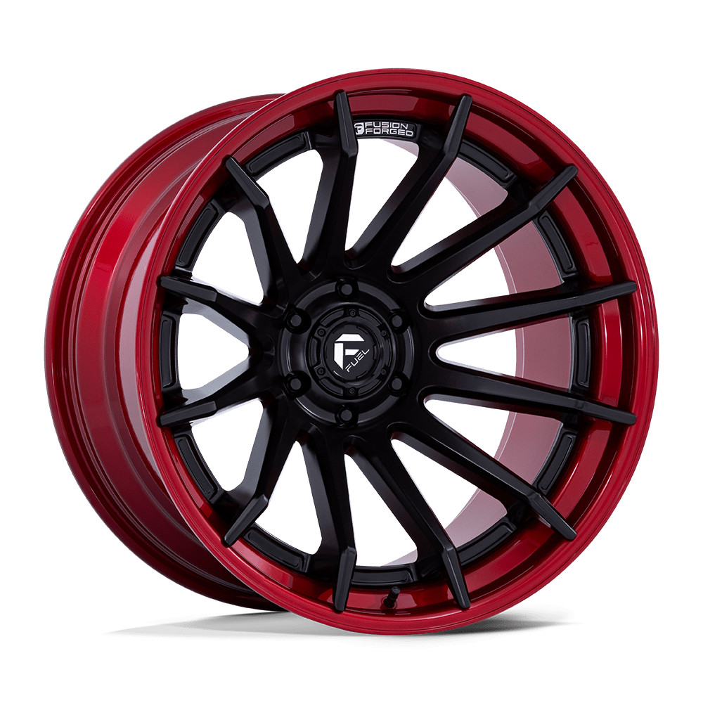 Fuel FC403 BURN MATTE BLACK WITH CANDY RED LIP