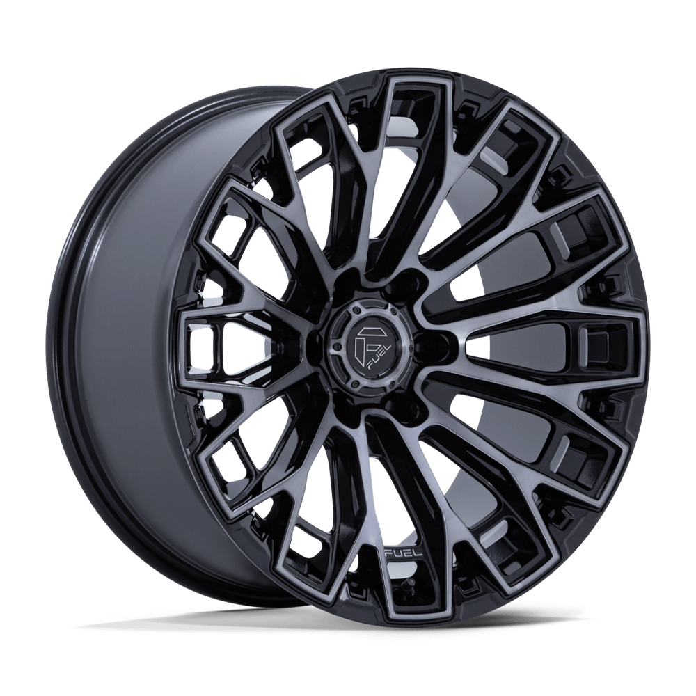 Fuel FC882 TRAX GLOSS BLACK MACHINED FACE DARK TINTED CLEAR