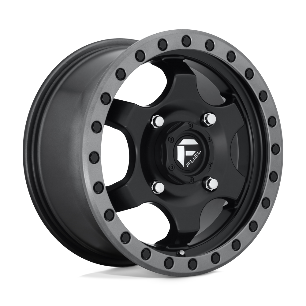Fuel UTV D639 GATLING MATTE BLACK GUN METAL RING