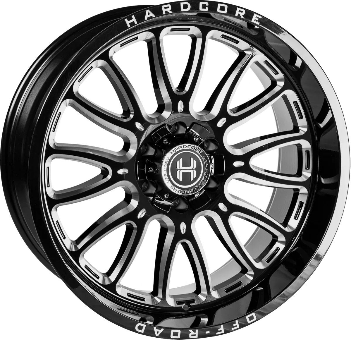 HARDCORE WHEELS HC101 NUISANCE GLOSS BLACK MILLED