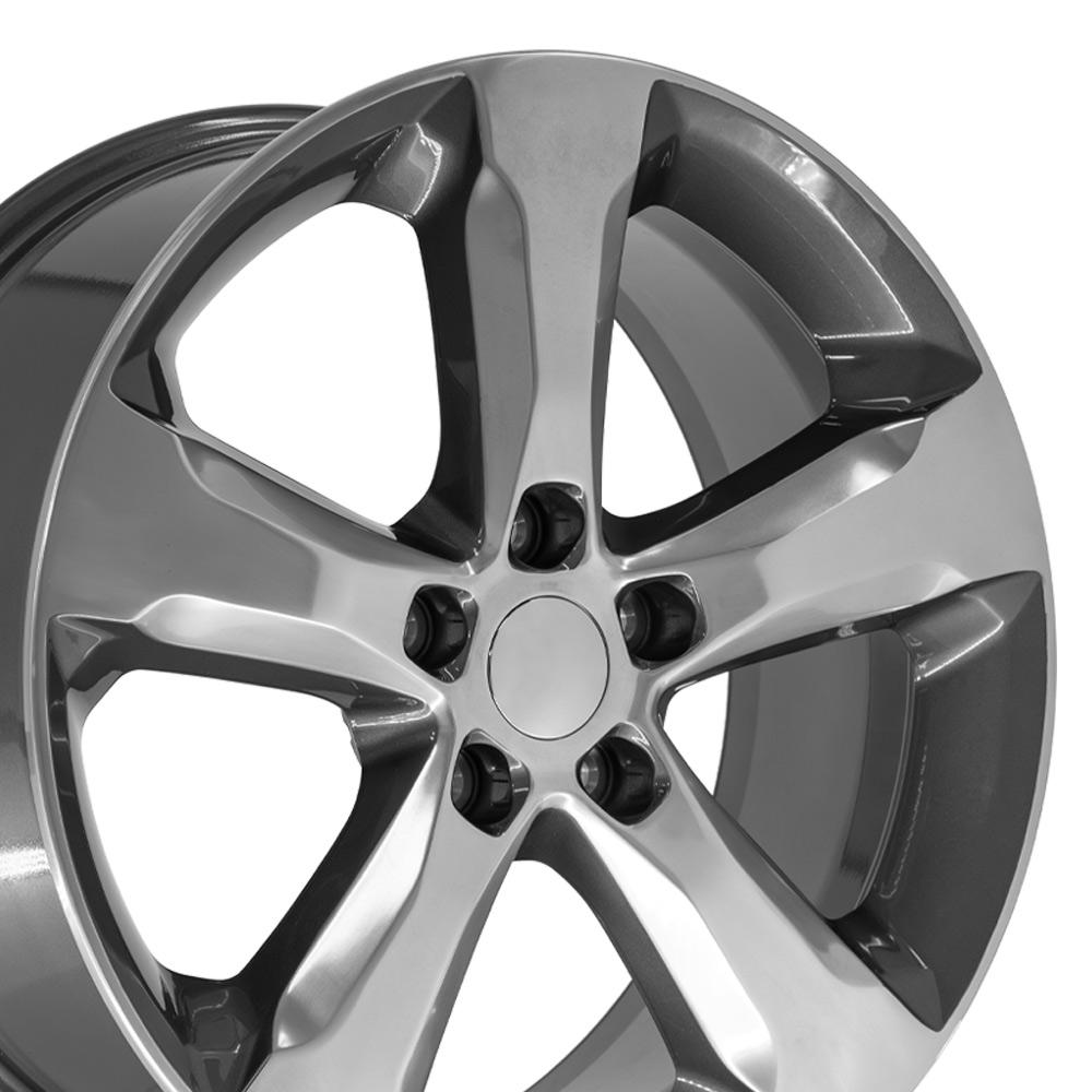 OE Wheels JP28 Wheel Gloss Gunmetal with Polished Face