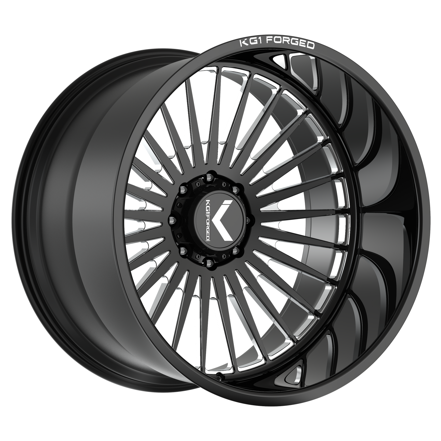 KG1 CZAR CUSTOM WHEEL GLOSS BLACK MILLED